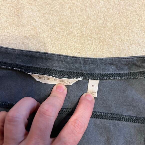 Soft Surroundings Overlay Tunic Grey with Dot Print Henley Style Size Medium - Picture 7 of 8